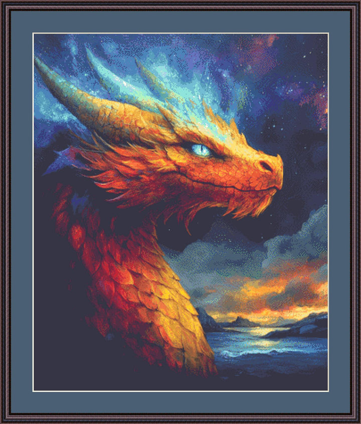 The Rainbow of the North counted cross stitch pattern by Serr.Kai A Quill & Ink