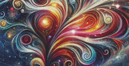 Blizzard of Colors Winters Embrace counted cross stitch pattern by World of Love Hearts/Adrian G. Eyre