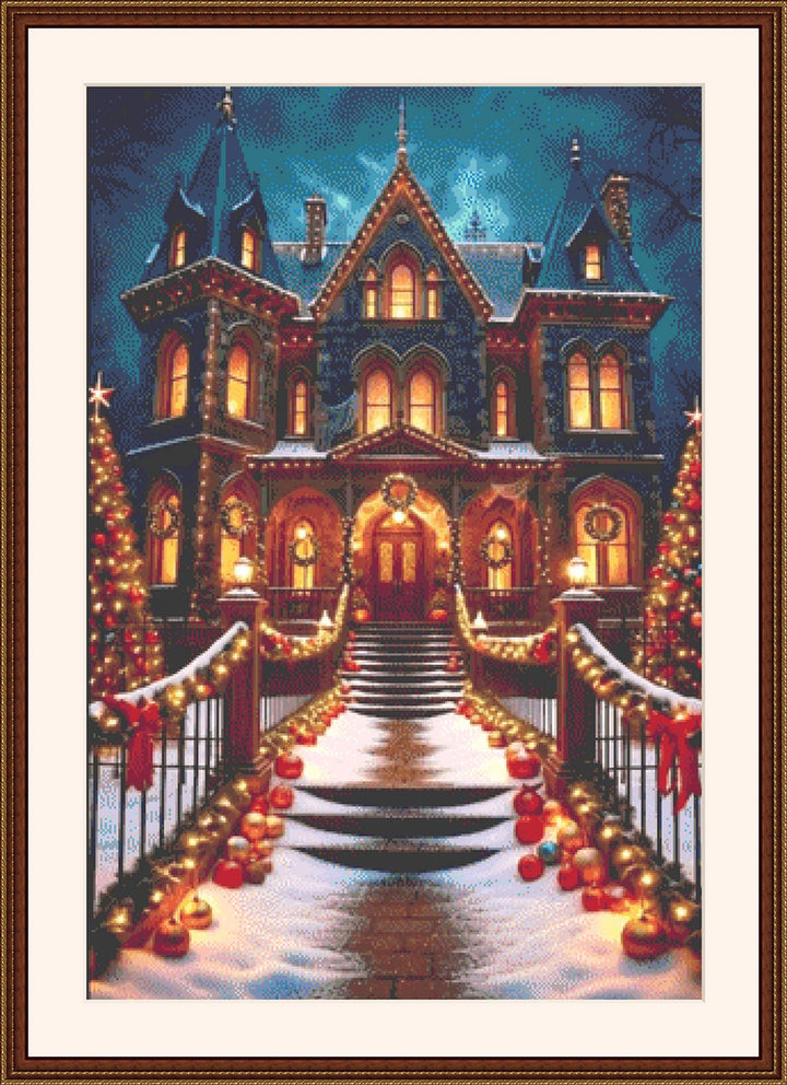 On Christmas Eve counted cross stitch pattern by ItsChristmasPlanet