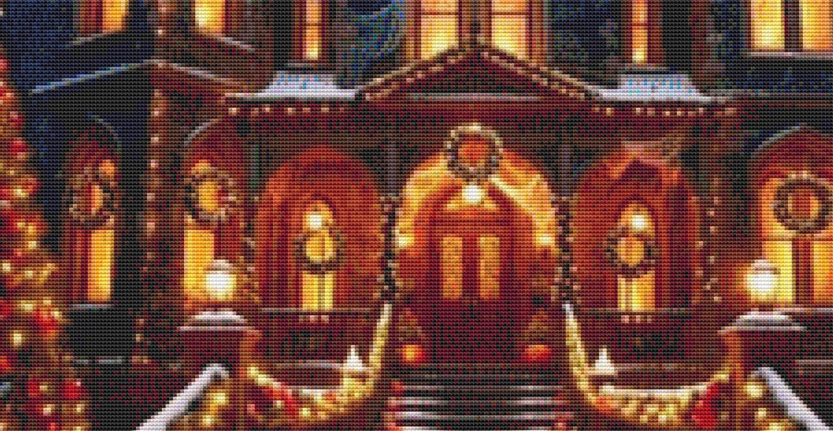 On Christmas Eve counted cross stitch pattern by ItsChristmasPlanet
