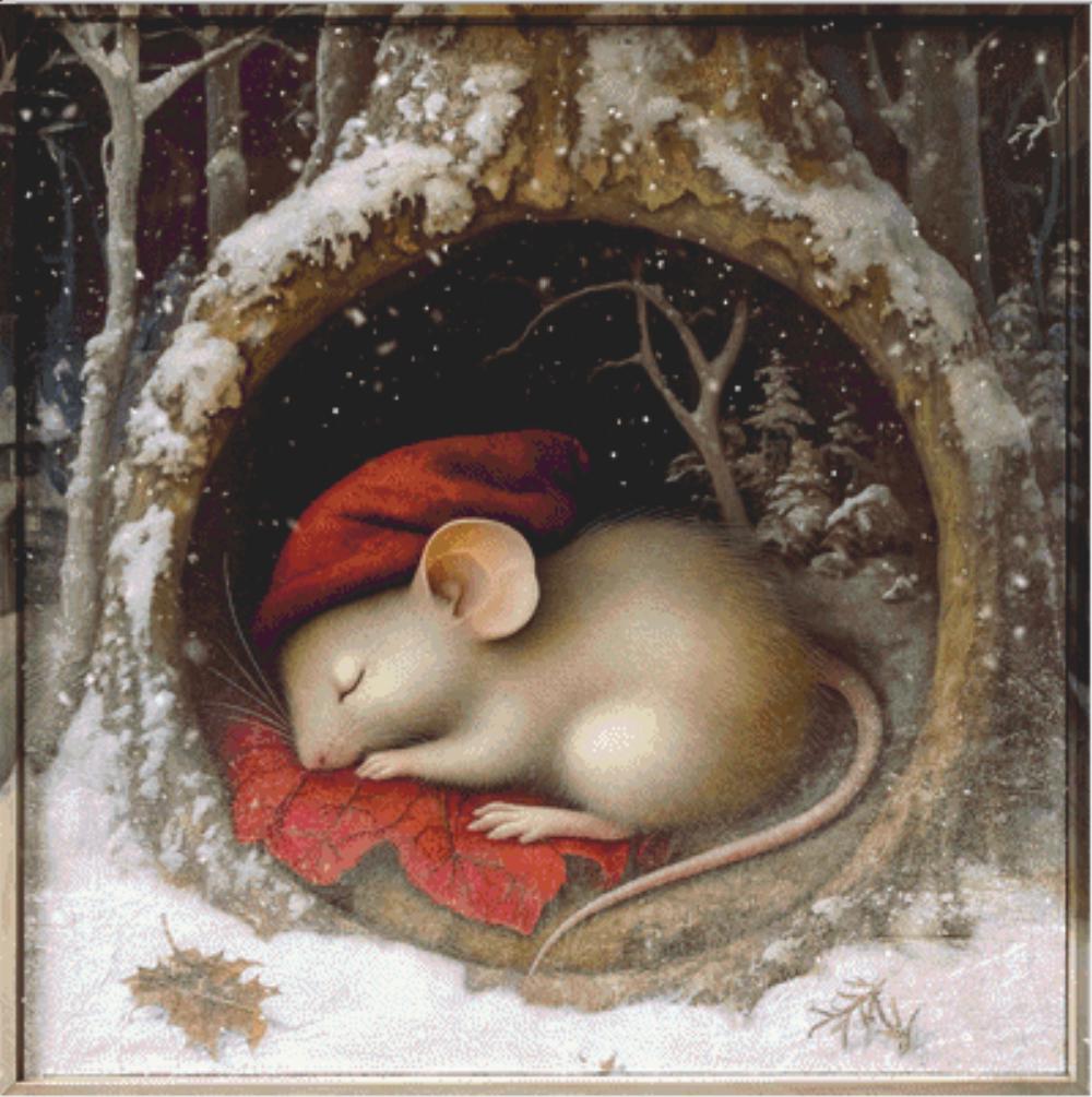 Not Even a Mouse counted cross stitch pattern by Alisa Smith Williams