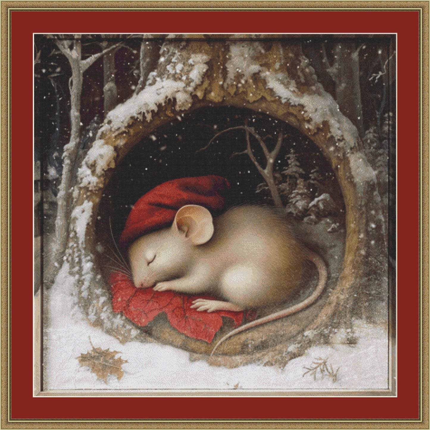 Not Even a Mouse counted cross stitch pattern by Alisa Smith Williams