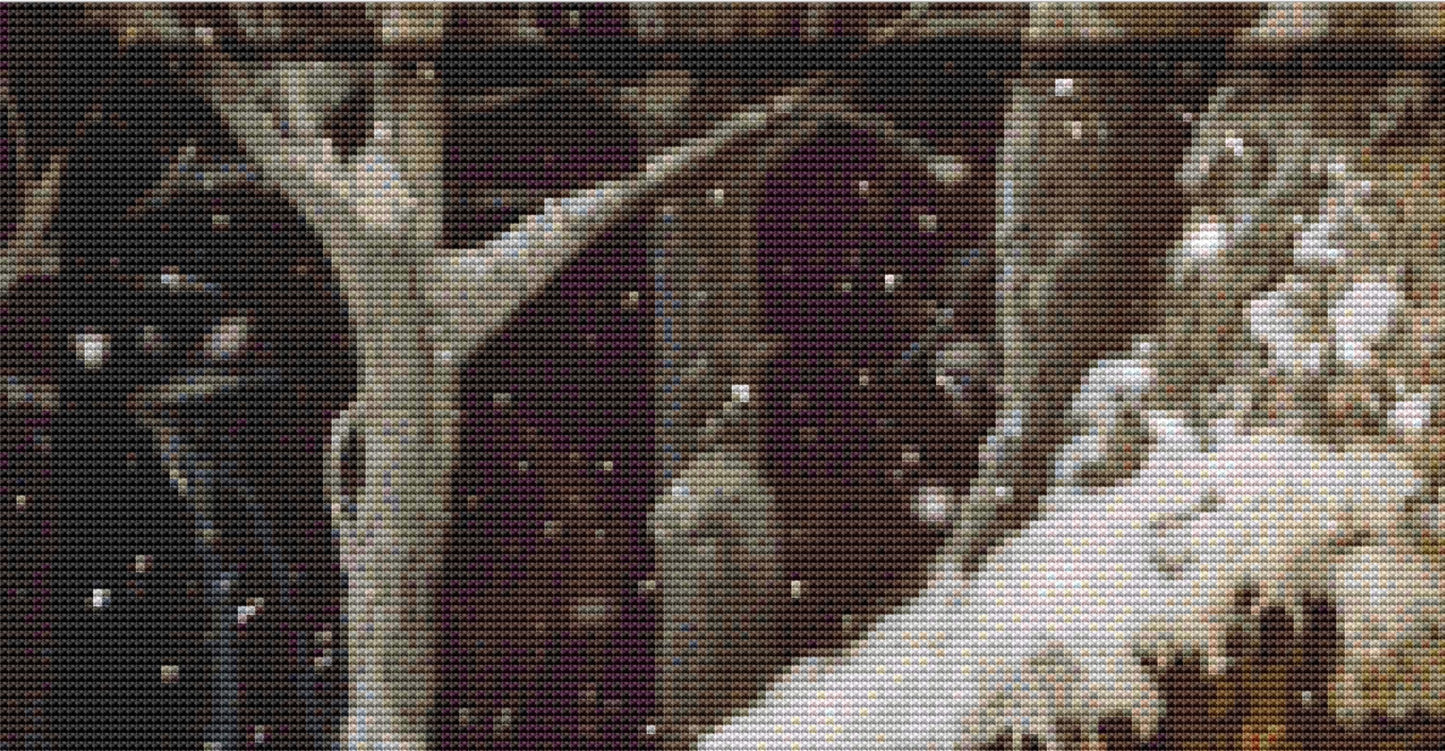 Not Even a Mouse counted cross stitch pattern by Alisa Smith Williams