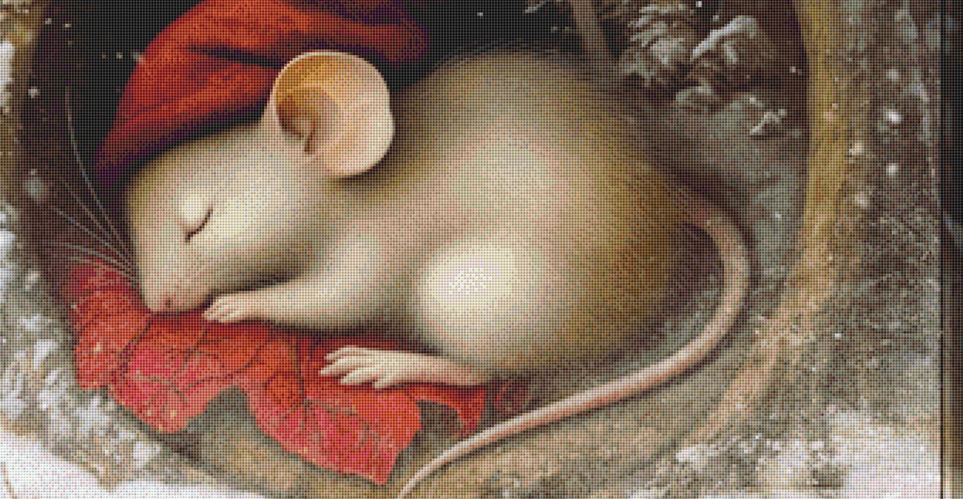 Not Even a Mouse counted cross stitch pattern by Alisa Smith Williams