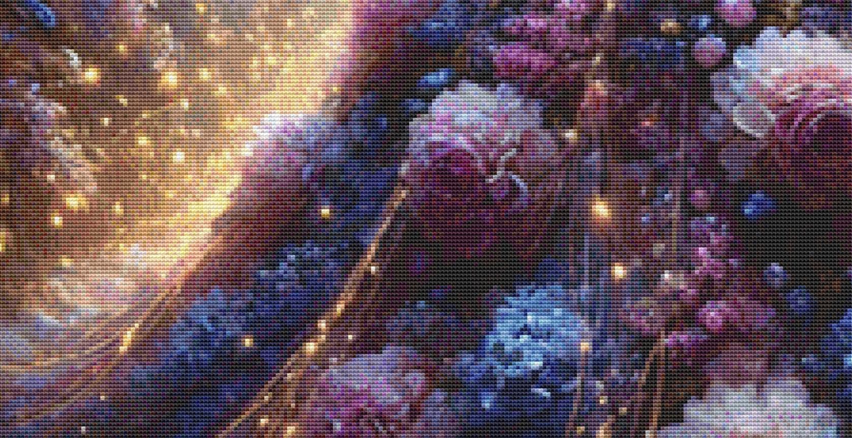 Keeper of the Enchanted Light counted cross stitch pattern by Mystic Vision Gallery
