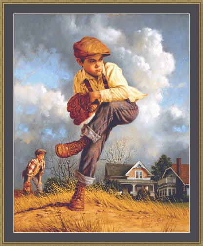 Fastball (Max Size/Color) counted cross stitch pattern by Jim Daly/Ansada Art Licensing Group, LLC