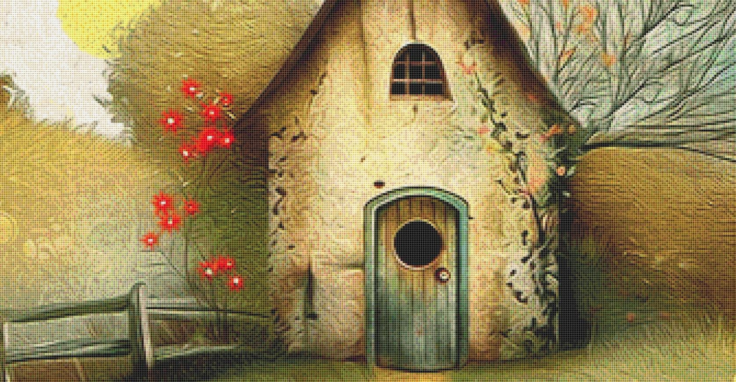 Fizzy House (Max Size/Color) counted cross stitch pattern by Tammy L. Gross