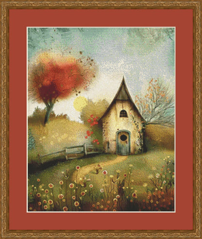 Fizzy House (Small) counted cross stitch pattern by Tammy L. Gross