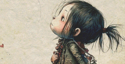 Letting Go (Max Size/Color) counted cross stitch pattern by Tammy L. Gross