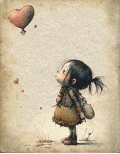 Letting Go (Small) counted cross stitch pattern by Tammy L. Gross