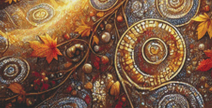 Fall Princess counted cross stitch pattern by Mystic Vision Gallery