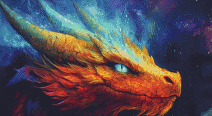 The Rainbow of the North counted cross stitch pattern by Serr.Kai A Quill & Ink