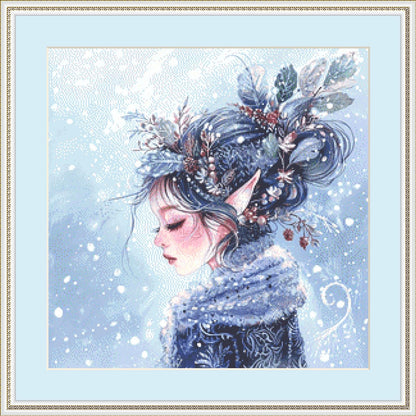 Winter Fairy (Small) counted cross stitch pattern by Passy Art