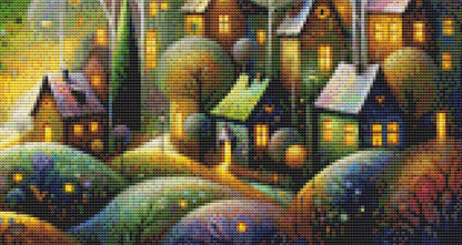 Enchanted Whimsy A Fantastical Village (Small) counted cross stitch pattern by World of Love Hearts/Adrian G. Eyre