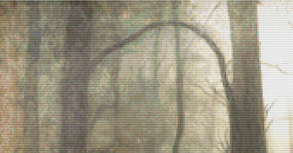 Forest Folk at Tea counted cross stitch pattern by Alisa Smith Williams