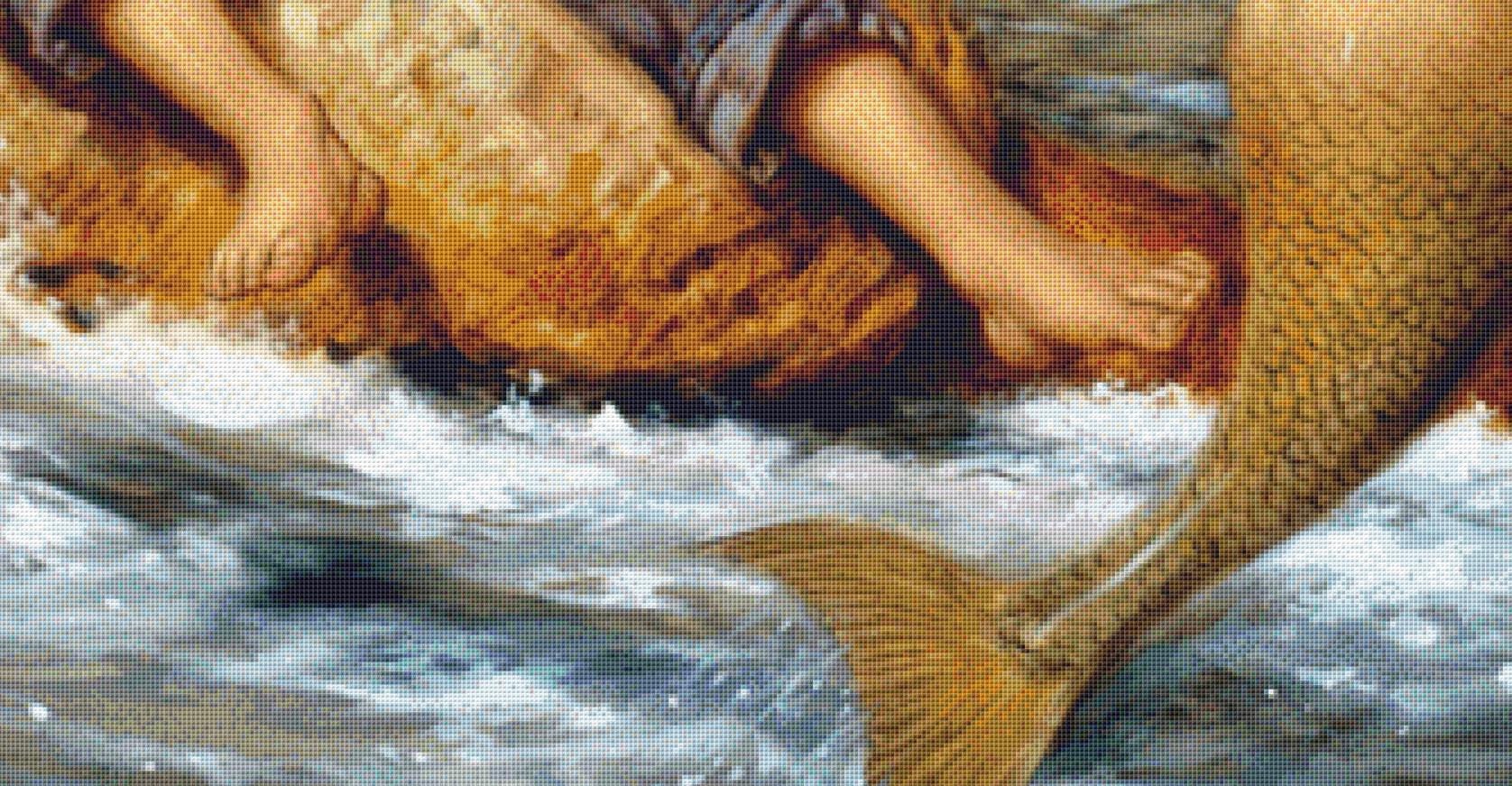 Catch of My Dreams (Max Size/Color) counted cross stitch pattern by Jim Daly/Ansada Art Licensing Group, LLC