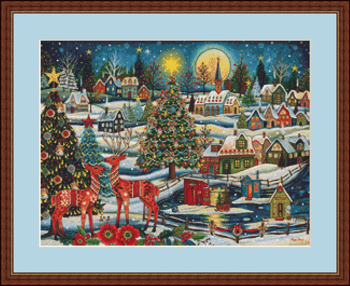 A Scandinavian Christmas (Small) counted cross stitch pattern by Peggy Davis/Porterfields Fine Art Licensing