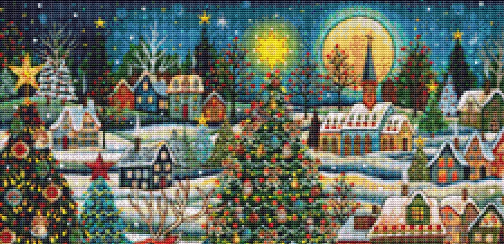 A Scandinavian Christmas (Small) counted cross stitch pattern by Peggy Davis/Porterfields Fine Art Licensing