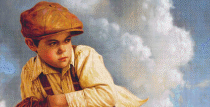Fastball (Max Size/Color) counted cross stitch pattern by Jim Daly/Ansada Art Licensing Group, LLC