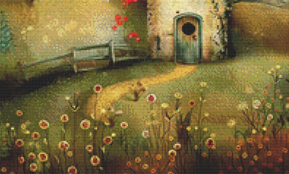 Fizzy House (Small) counted cross stitch pattern by Tammy L. Gross