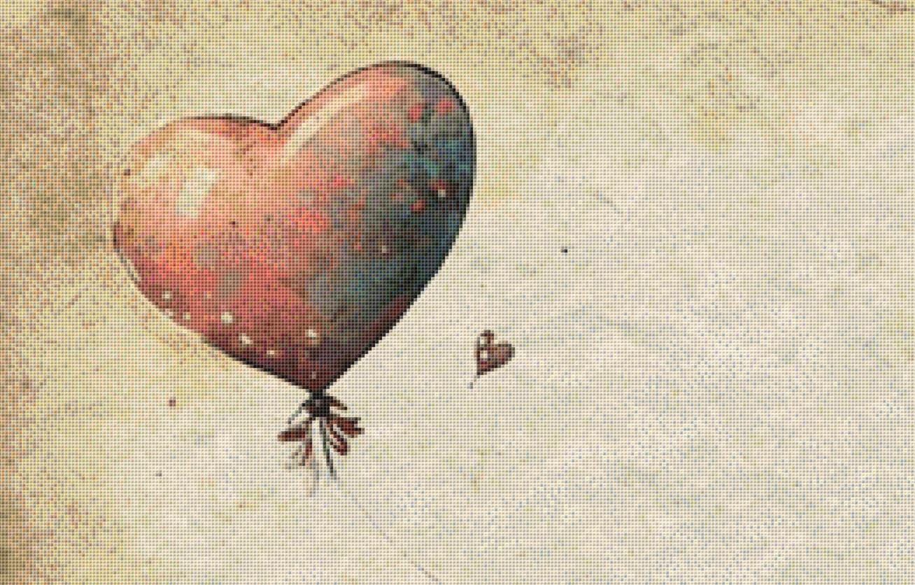 Letting Go (Max Size/Color) counted cross stitch pattern by Tammy L. Gross
