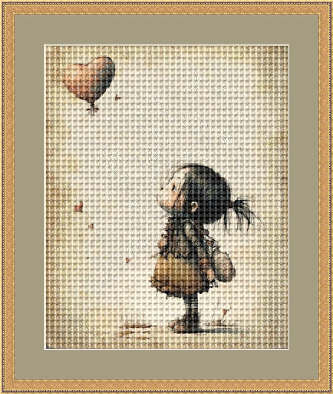 Letting Go (Small) counted cross stitch pattern by Tammy L. Gross