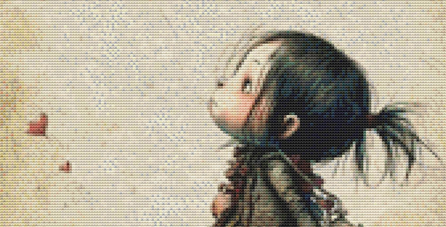 Letting Go (Small) counted cross stitch pattern by Tammy L. Gross