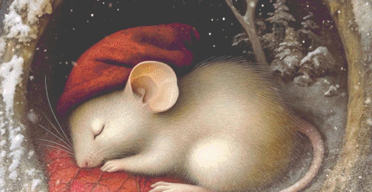 Not Even a Mouse (Max Size/Color) counted cross stitch pattern