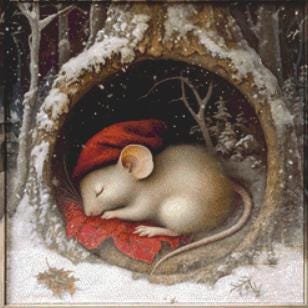 Not Even a Mouse (Small) counted cross stitch pattern by Alisa Smith Williams