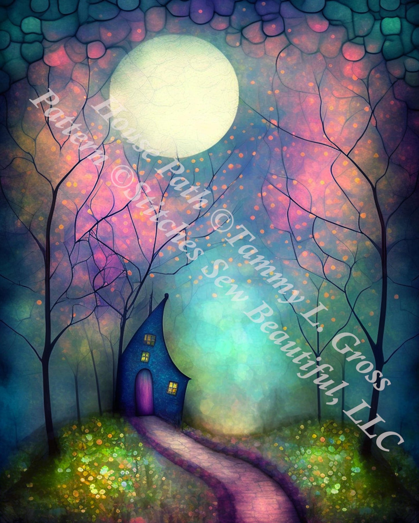 House Path (Max Size/Color) counted cross stitch pattern by Tammy L. Gross