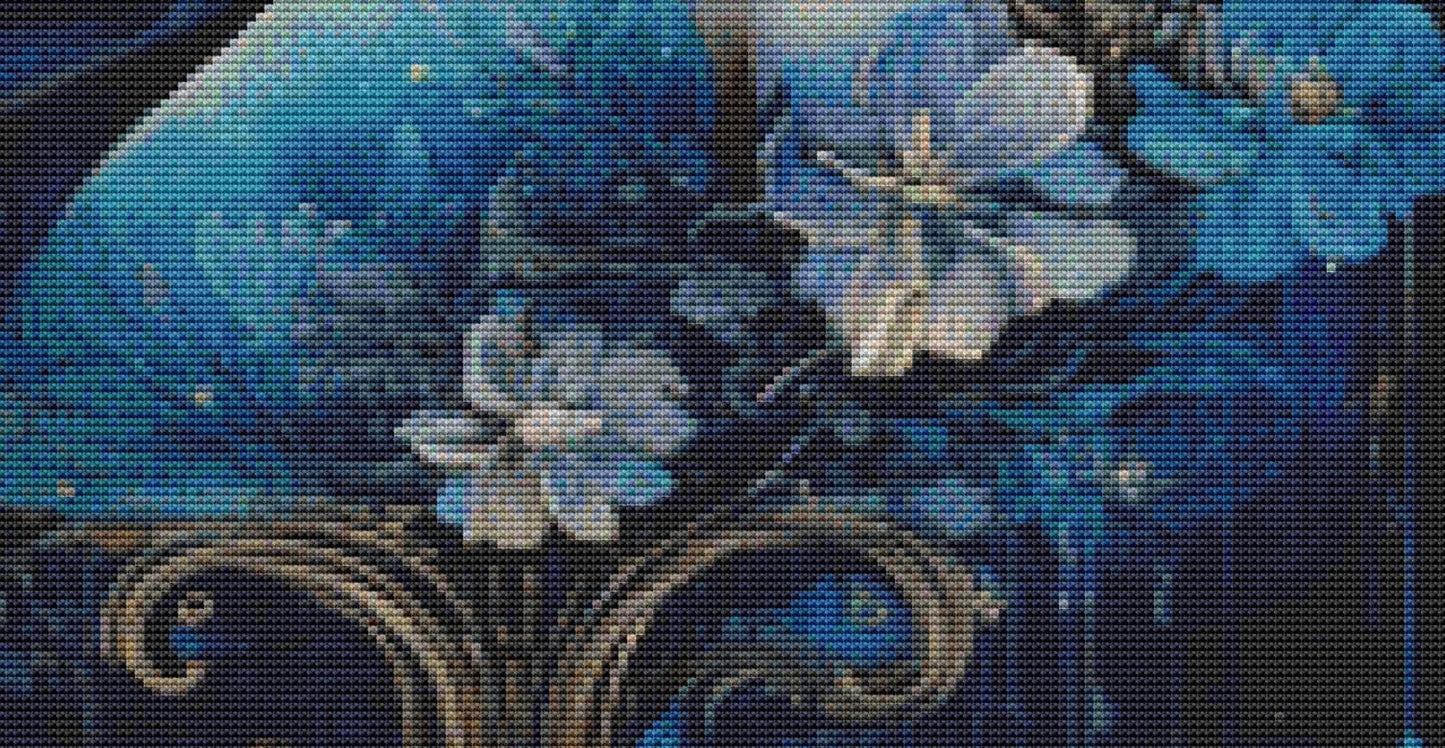 Moon Goddess 1 counted cross stitch pattern by Pink Lake Studio