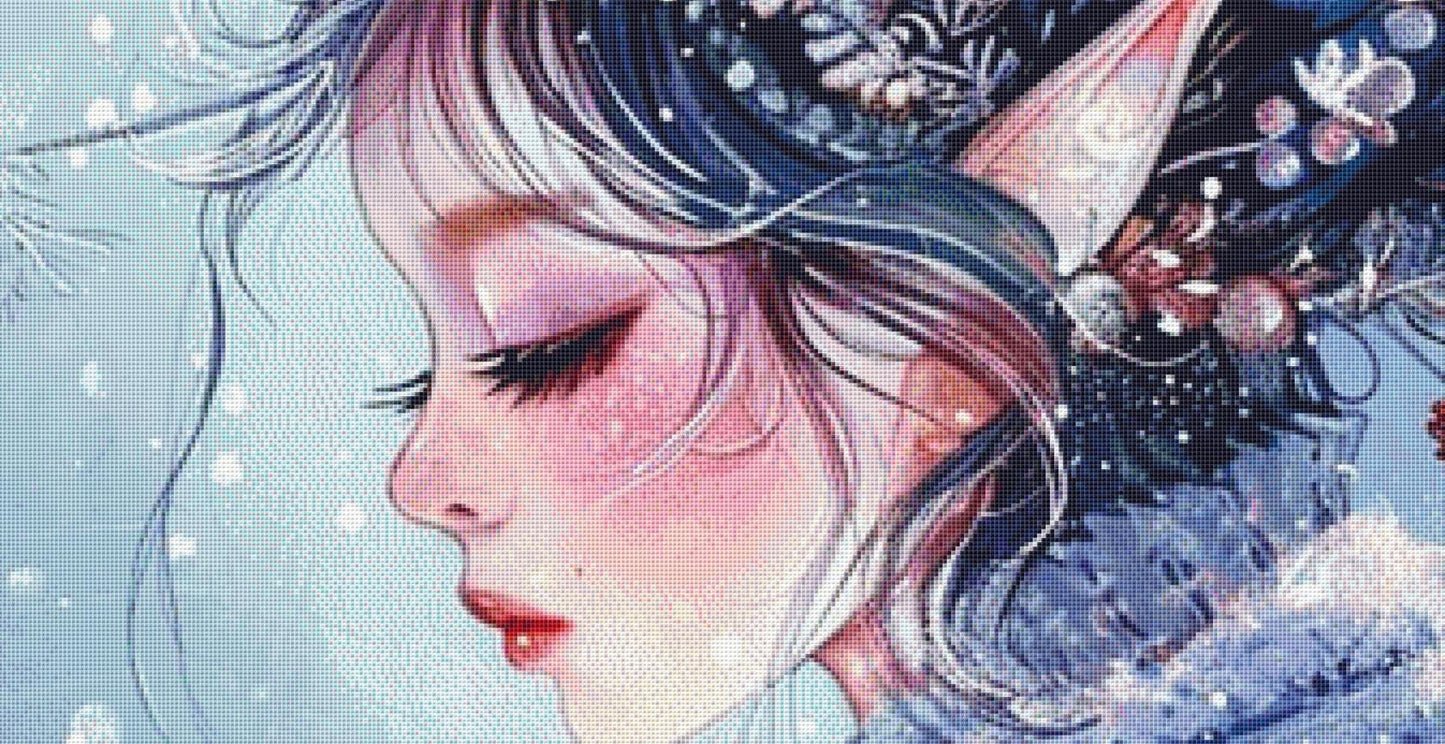 Winter Fairy (Max Size/Color) counted cross stitch pattern by Passy Art