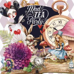 Mad Tea Party (Small) counted cross stitch pattern by Stitches Sew Beautiful, LLC