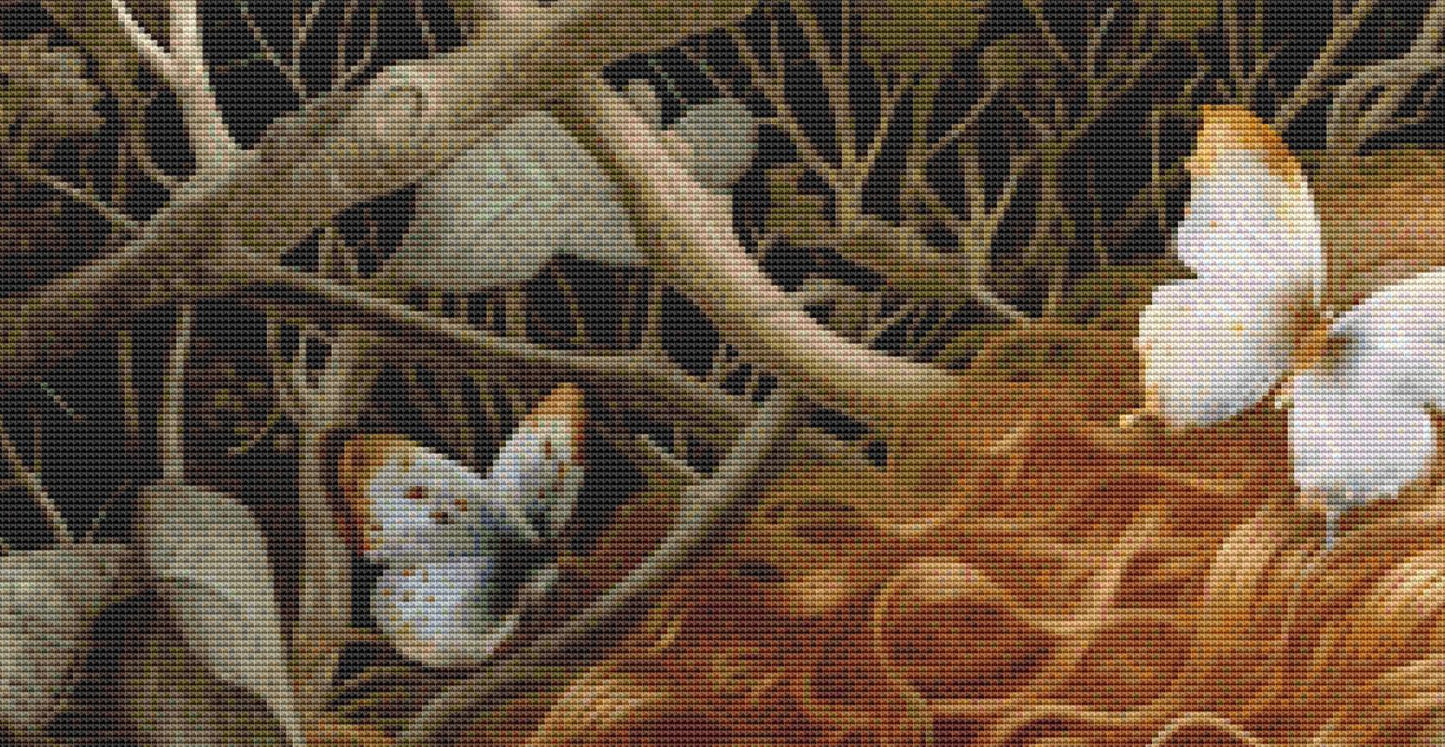 Follow the White Rabbit counted cross stitch pattern by Alisa Smith Williams