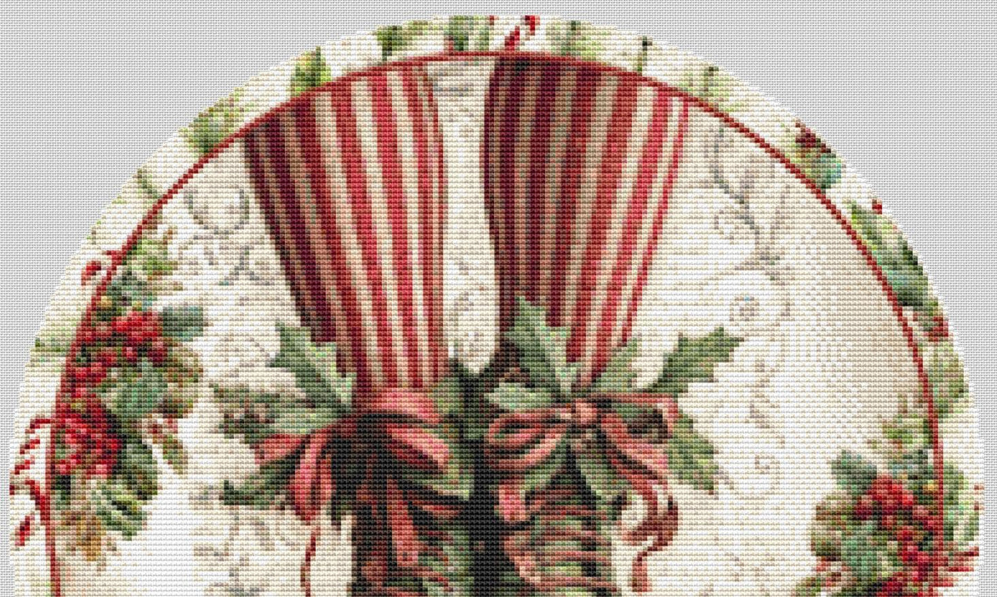 Elf Legs (Round) counted cross stitch pattern by Ivy Cottage Home