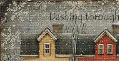 Folkart Christmas counted cross stitch pattern by Ivy Cottage Home