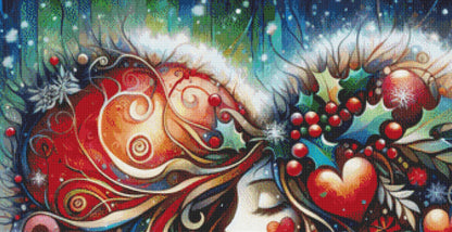 Winters Enchantress Holly, Jolly and Bright counted cross stitch pattern by World of Love Hearts/Adrian G. Eyre