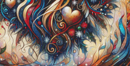 Winters Enchantress Holly, Jolly and Bright counted cross stitch pattern by World of Love Hearts/Adrian G. Eyre