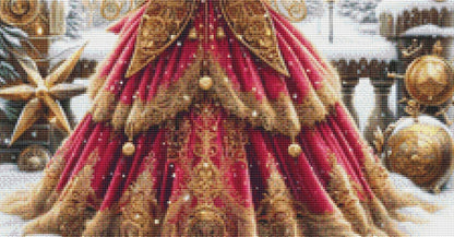 Steampunk Christmas Fairy 2 (Small) counted cross stitch pattern by AdneLStudio