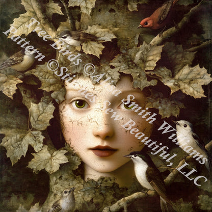 Tree Birds counted cross stitch pattern by Alisa Smith Williams