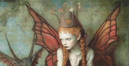 Ginger and the Gargoyle counted cross stitch pattern by Alisa Smith Williams