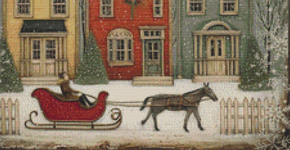 Folkart Christmas (Small) counted cross stitch pattern by Ivy Cottage Home