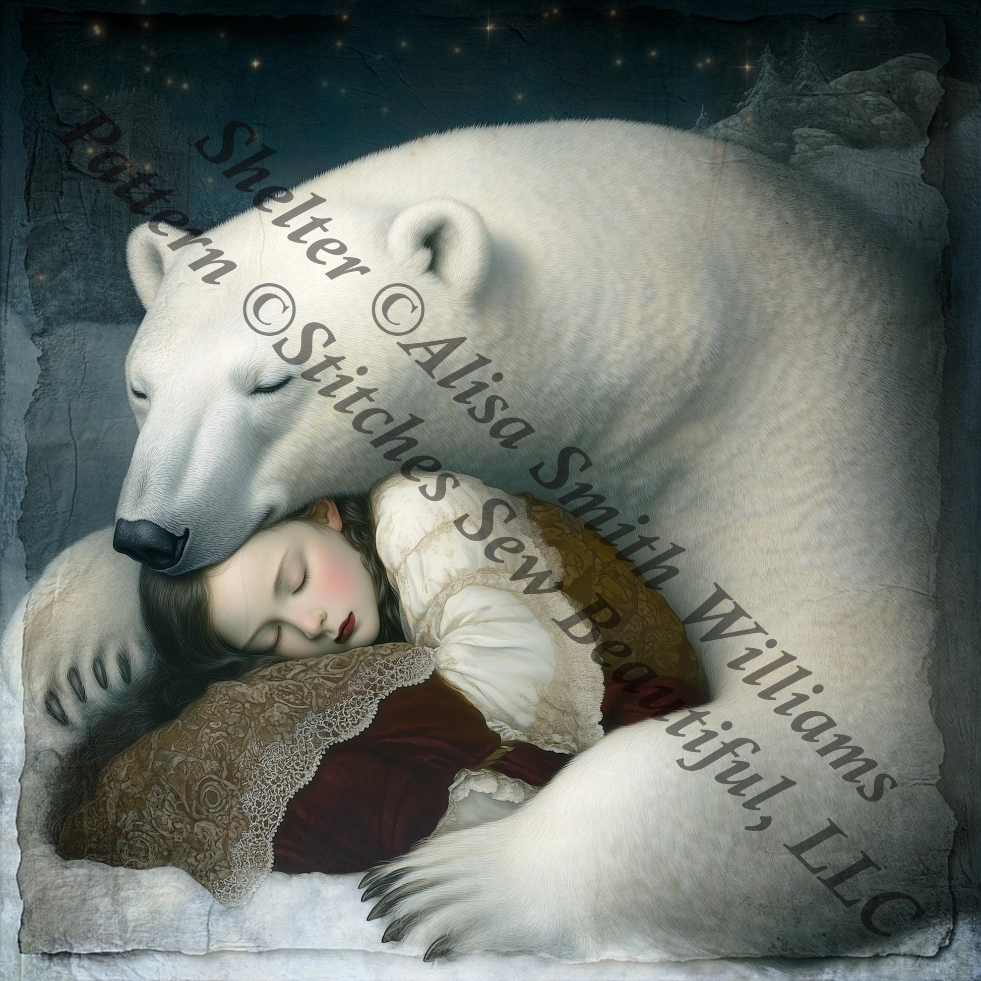 Shelter counted cross stitch pattern by Alisa Smith Williams