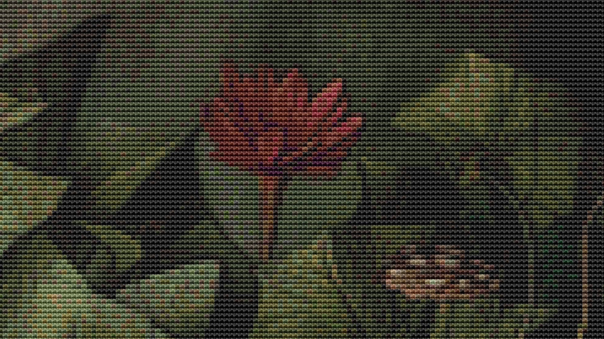 Carnivorous Crown counted cross stitch pattern by Alisa Smith Williams