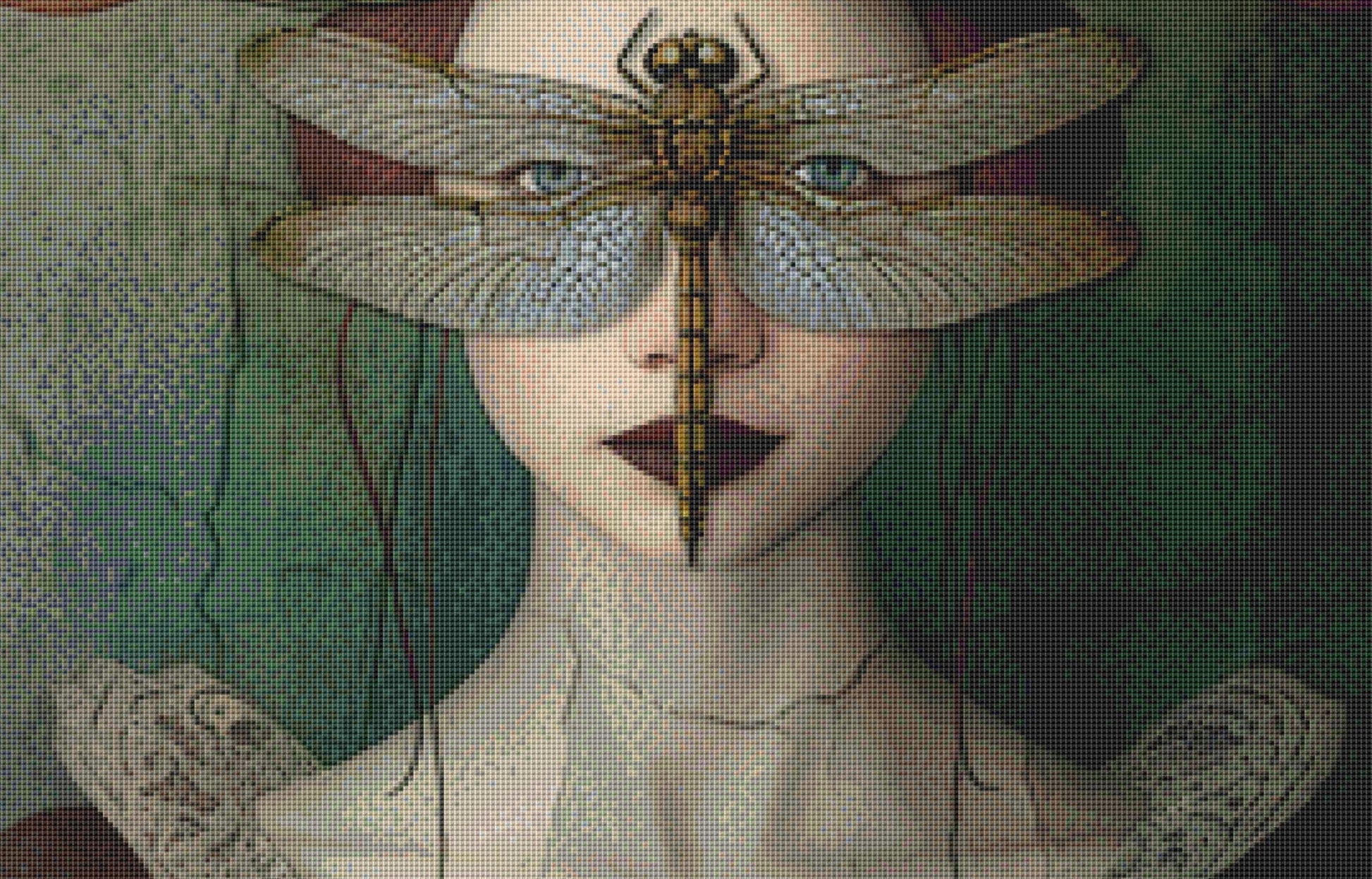 Carnivorous Crown counted cross stitch pattern by Alisa Smith Williams