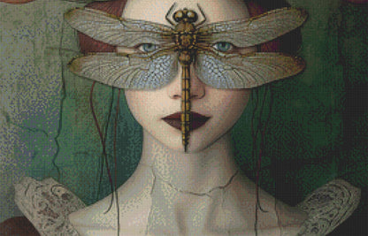 Carnivorous Crown counted cross stitch pattern by Alisa Smith Williams