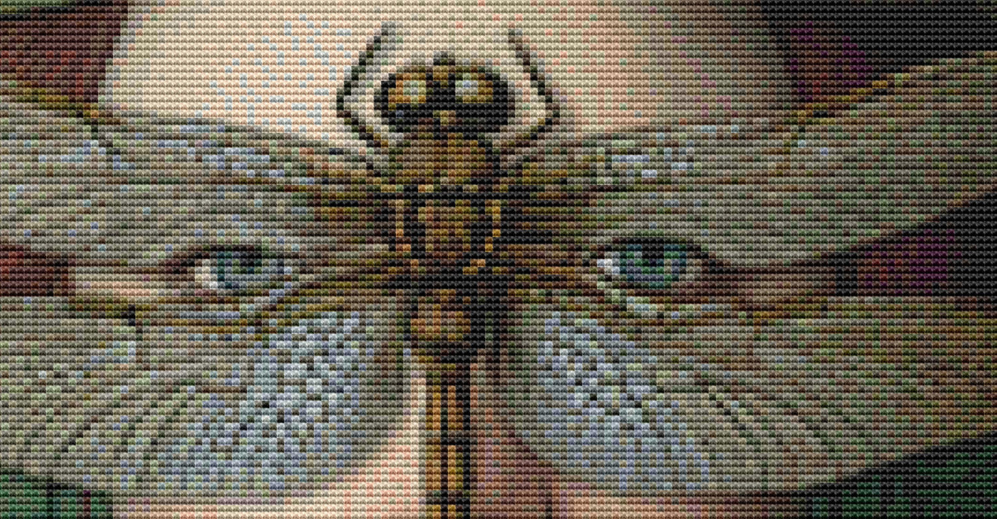 Carnivorous Crown counted cross stitch pattern by Alisa Smith Williams