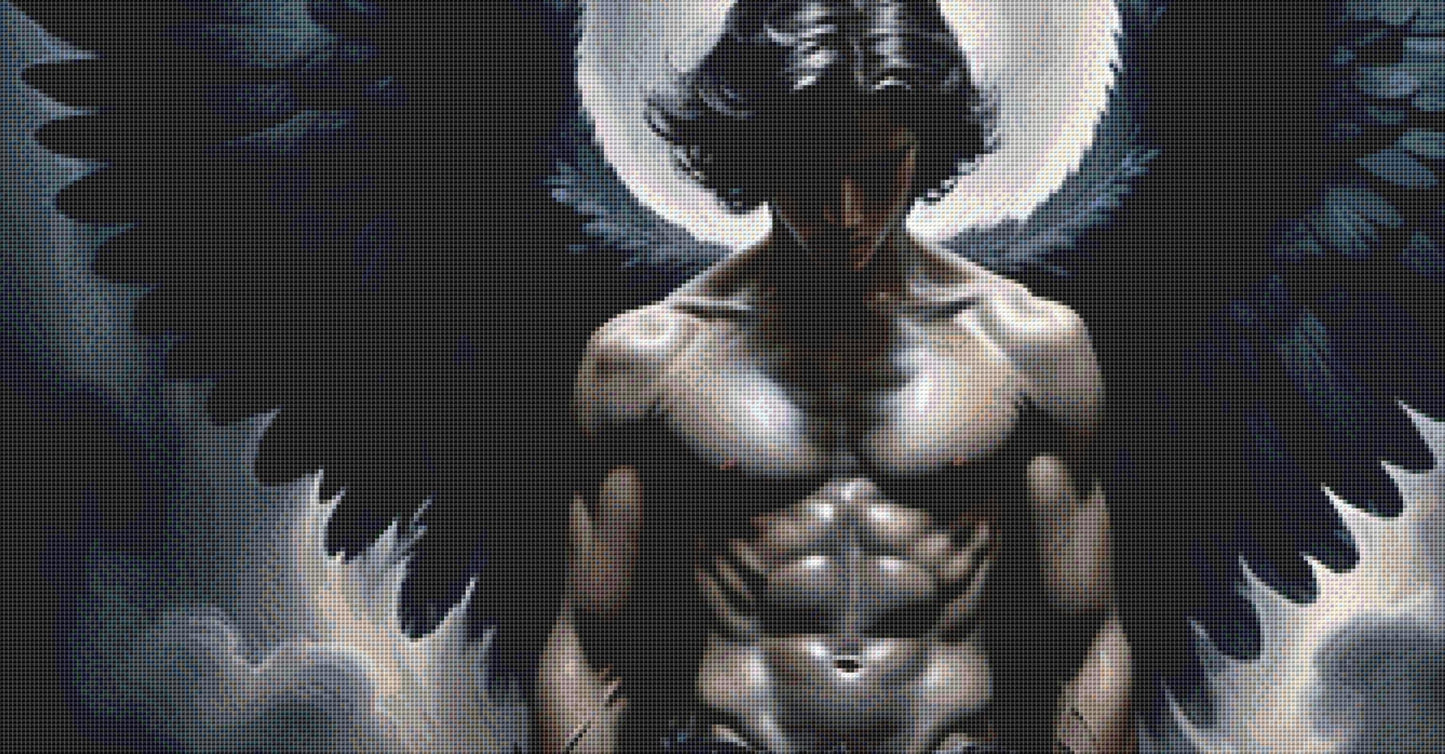 Dark Angel counted cross stitch pattern by Mystic Vision Gallery