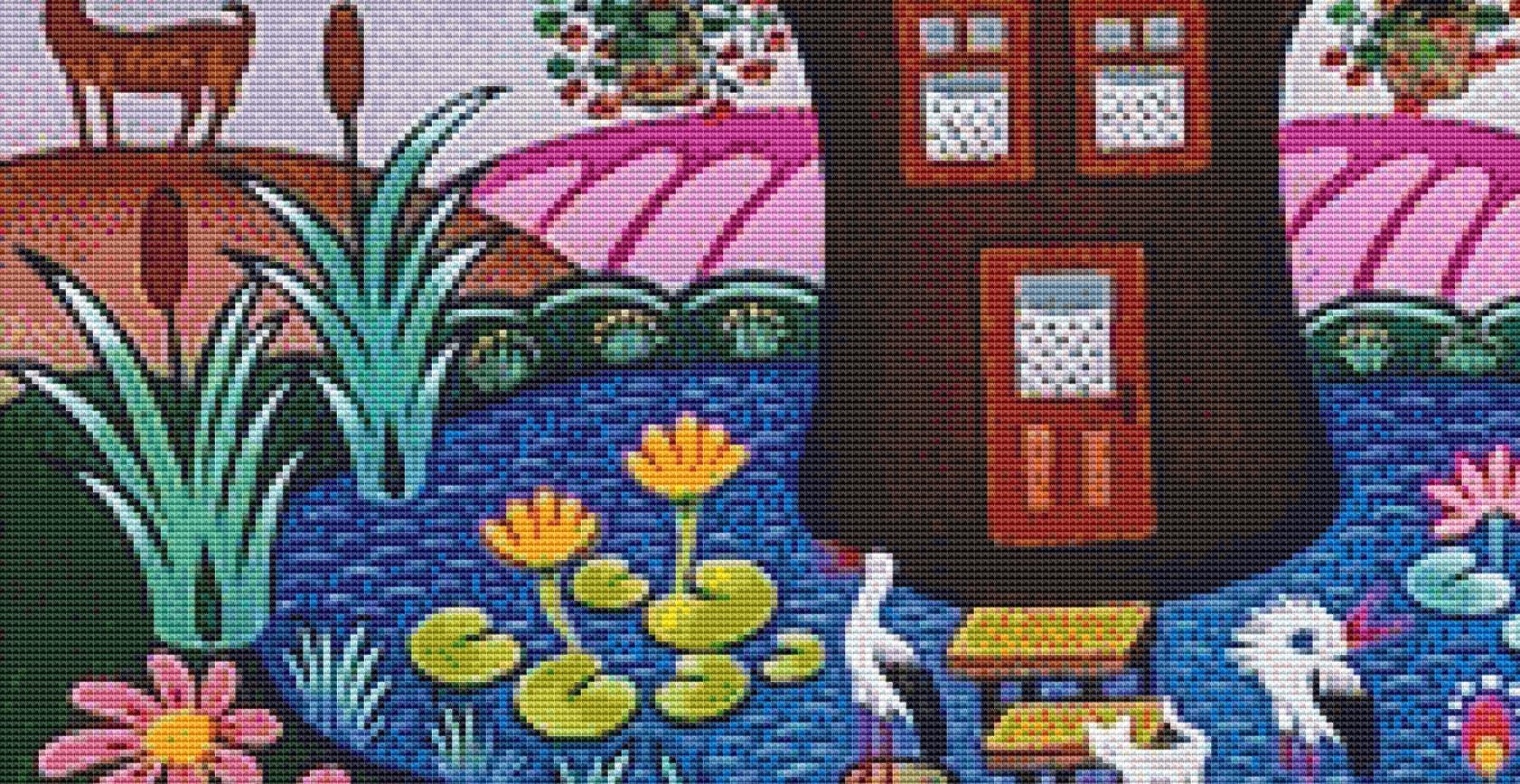 When Pigs Fly counted cross stitch pattern by Laszlo Koday