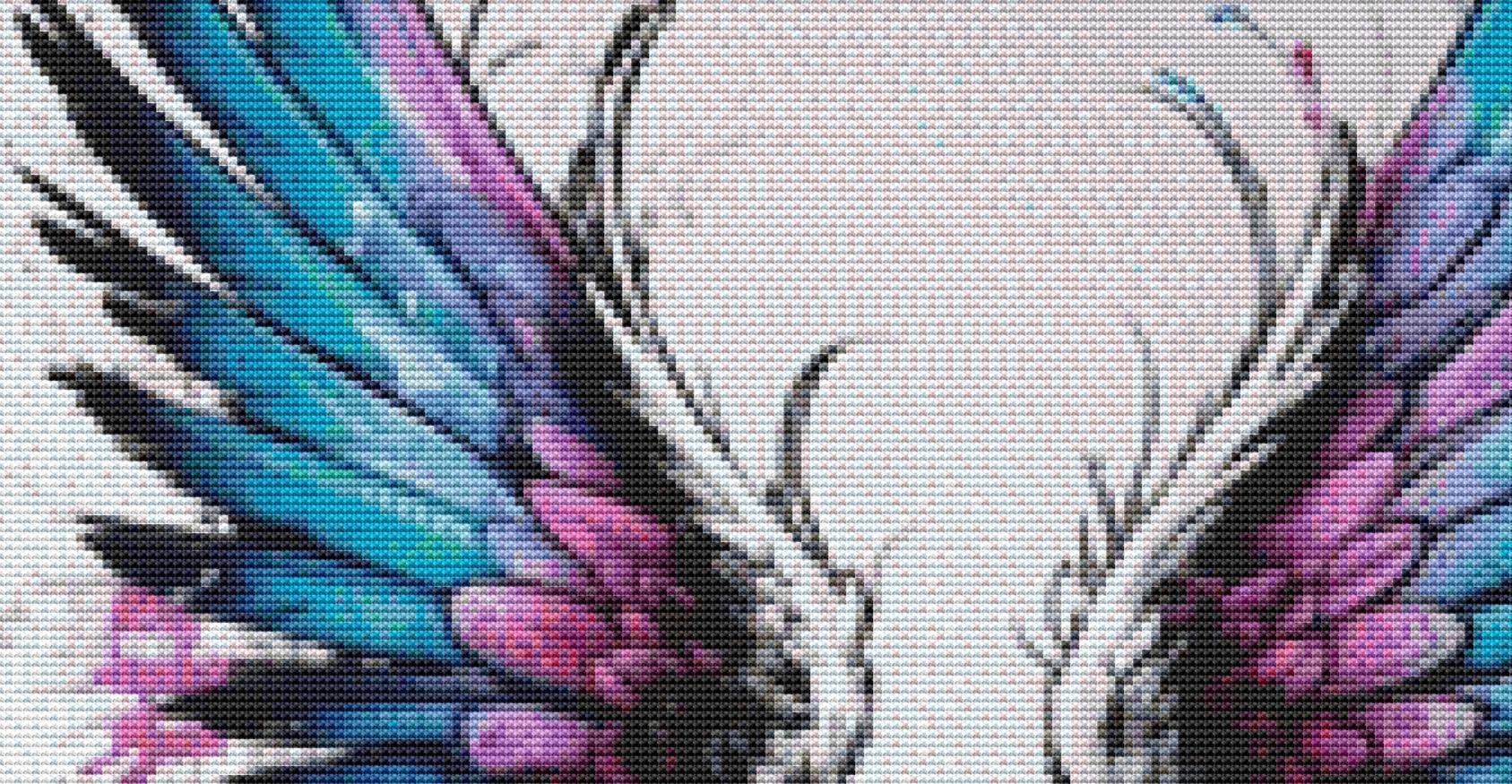 Fallen Angel counted cross stitch pattern by Eder Jose Rosa